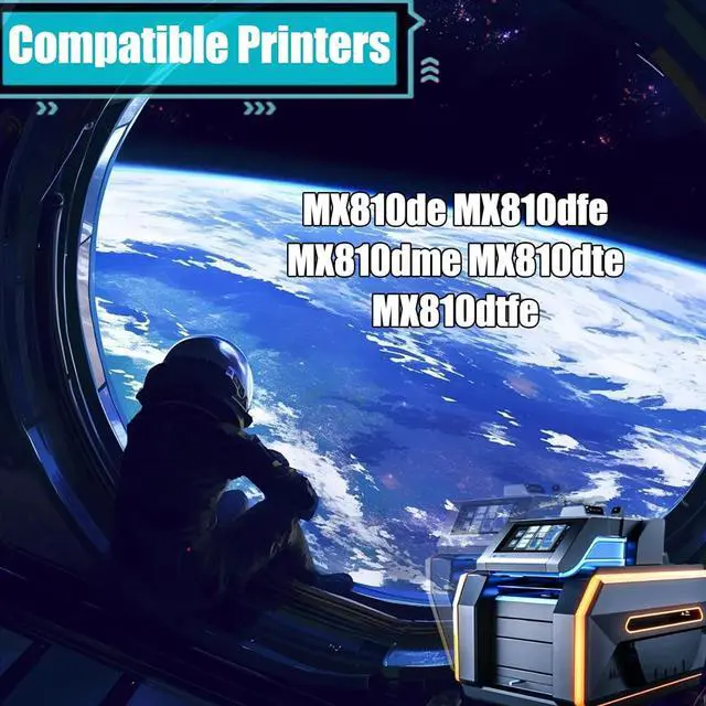 Alt view image 2 of 7 - Replacement Parts Imaging Unit 52D0Z00 Compatible with Lexmark MX810de MX810dfe MX810dme MX810dte MX810dtfe Printers, Contains Chip and Clear Printing (Black)