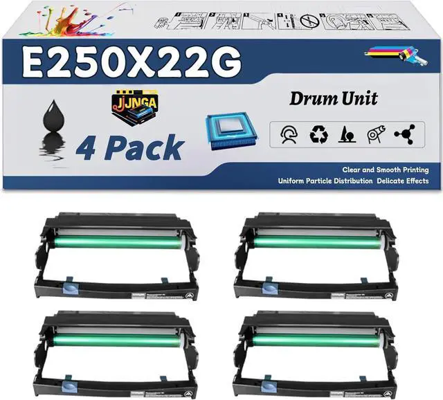 Main image of E250X22G Drum Unit is Compatible for Lexmark E250D E250DN E350D E352DN E450DN Printers, with a Capacity of 50000 Pages and a Very Good Printing Experience (4 Pack Black)