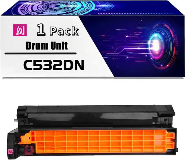 Main image of C532DN Drum Unit is Compatible for Okidata OKI C532dn C542dn MC573dn MC563dn Printers, High Yield 30000 Pages, with Chip for Long-Lasting Durability (1 Pack Magenta)