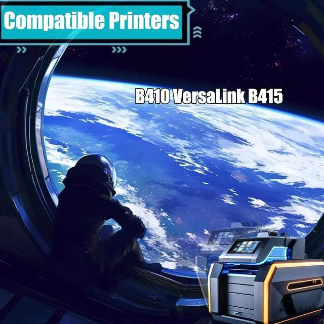 Alt view image 2 of 7 - Replacement Parts Drum Unit 013R00702 Compatible with Xerox B410 VersaLink B415 Printers, Contains Chip and Clear Printing (Black)