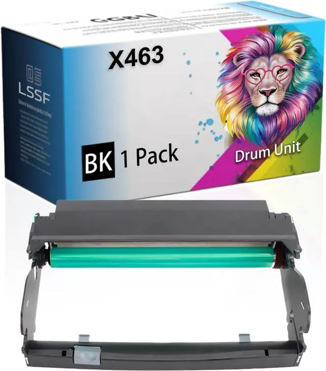 Main image of Compatible for Lexmark X463 X464 X466 X468 XS463 XS464 XS466 XS468 Printers, X463 Drum Unit, Ultra-High Print Page Count with Chip 30000 Pages (Black)