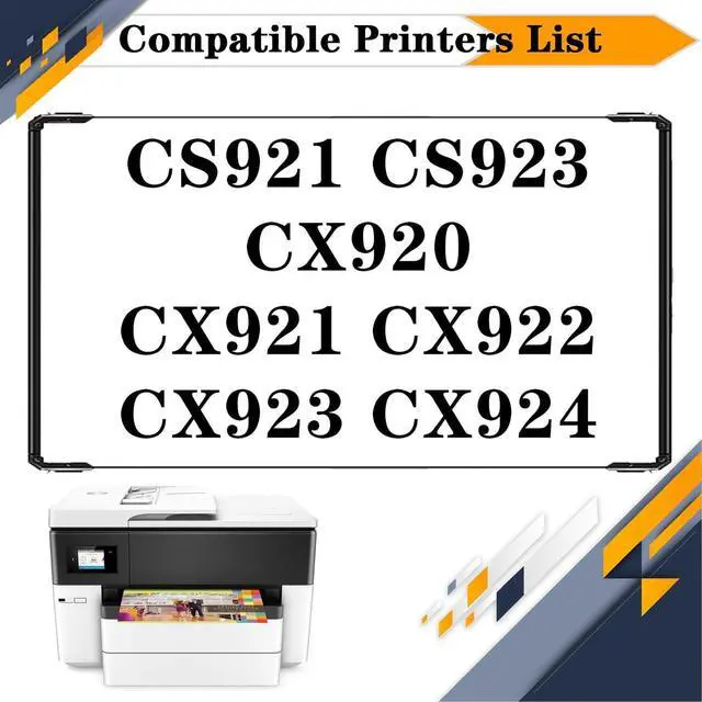 Alt view image 2 of 7 - CS921 Developer Kit Compatible for Lexmark CS921 CS923 CX920 CX921 CX922 CX923 CX924 Printers, High Yield 200,000 Pages Black*1