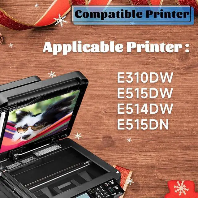 Alt view image 2 of 7 - E310DW Drum Unit Compatible for Dell Drum E310DW Work with E310DW E515DW E514DW E515DN Printer 2 Pack