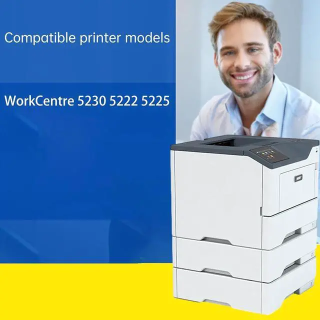 Alt view image 2 of 7 - Compatible for Xerox WorkCentre 5230 5222 5225 Printers, 101R00434 Drum Unit, Ultra-High Print Page Count with Chip 50000 Pages (Black)