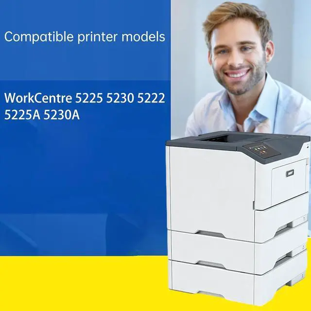 Alt view image 2 of 7 - Compatible for Xerox WorkCentre 5225 5230 5222 5225A 5230A Printers, WC5225 101R00434 Drum Unit, Ultra-High Print Page Count with Chip 80000 Pages (Black)