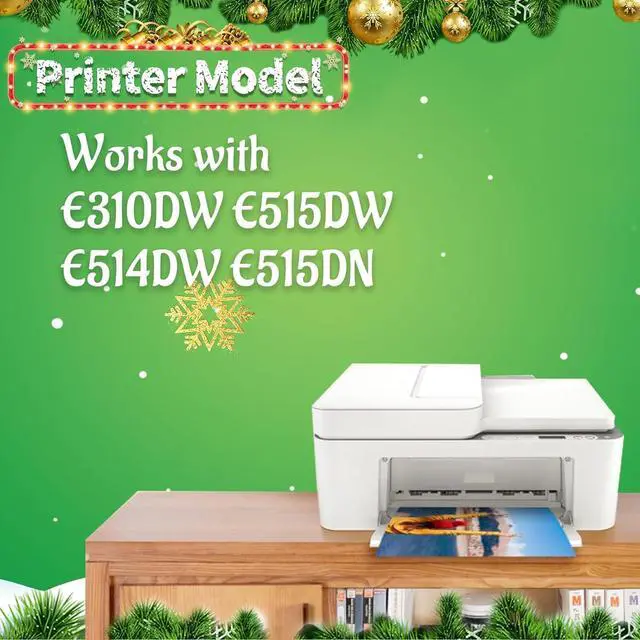 Alt view image 2 of 7 - 93-BBKD E310DW Drum Unit Replacement Compatible for Dell E310DW E515DW E514DW E515DN Printer 2 Pack