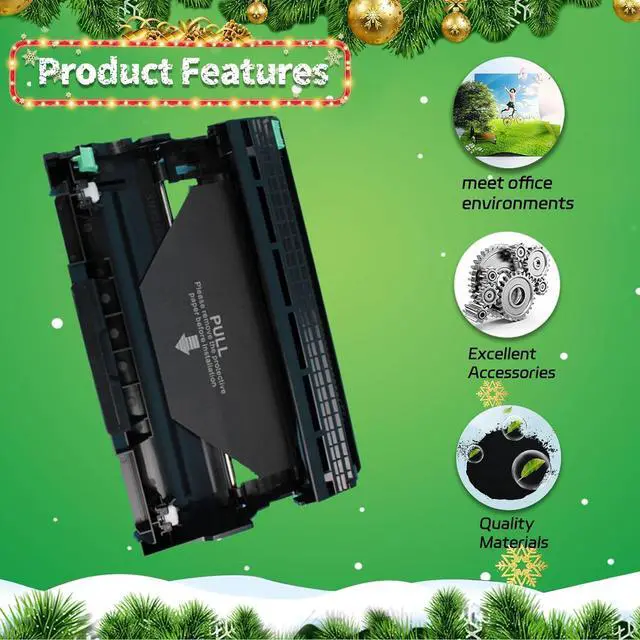 Alt view image 4 of 7 - 93-BBKD E310DW Drum Unit Replacement Compatible for Dell E310DW E515DW E514DW E515DN Printer 2 Pack