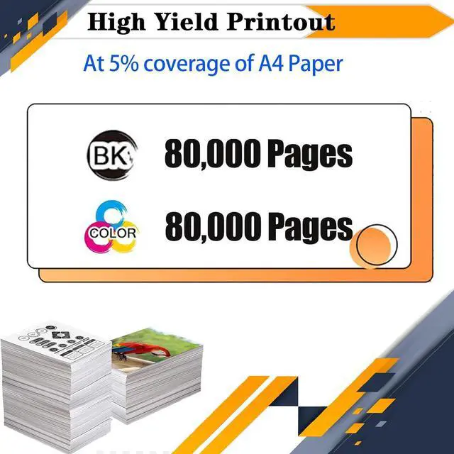 Alt view image 3 of 7 - C310 C315 Developer Kit Compatible for Xerox C310 C310DNI C315 C315DNI Printers, High Yield 80,000 Pages Black*2