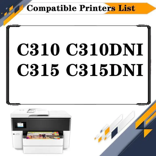 Alt view image 2 of 7 - C310 C315 Developer Kit Compatible for Xerox C310 C310DNI C315 C315DNI Printers, High Yield 80,000 Pages Black*2