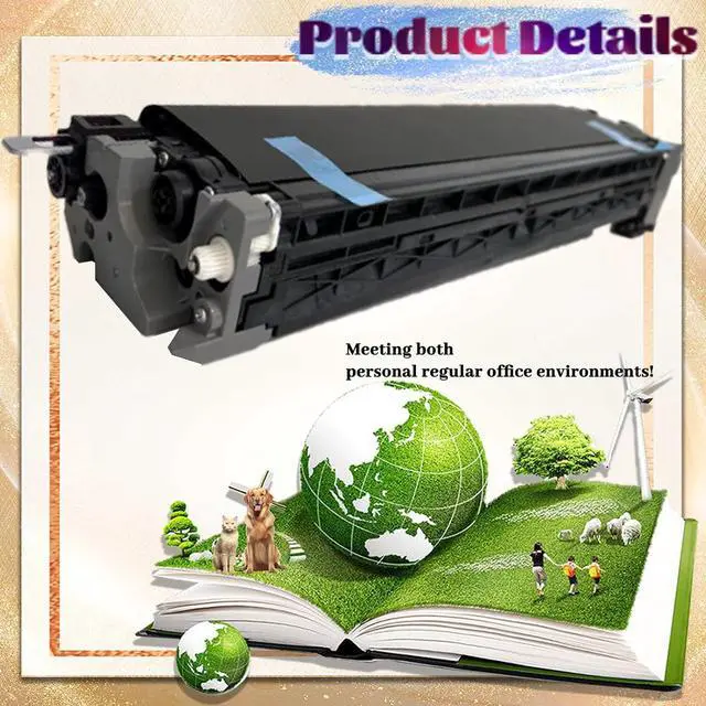 Alt view image 4 of 7 - Compatible for Ricoh SPC840 Drum Unit,Work with SP C840dn SP C842dn Printer Cyan 1 Pack