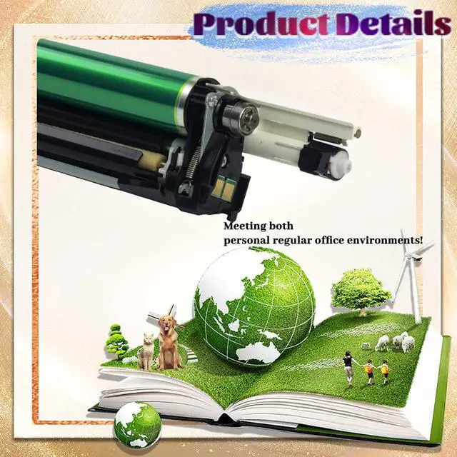 Alt view image 4 of 7 - Compatible for Xerox C7020 Drum Unit,Work with Versalink C7020 C7025 C7030 Printer Cyan 1 Pack