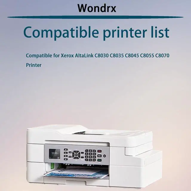 Alt view image 2 of 7 - 013R00662 Drum Unit (with chip) Compatible for Xerox AltaLink C8030 C8035 C8045 C8055 C8070 Printer, High Yield 100000 Pages, Convenient to Install Eco 13R662 (Black)