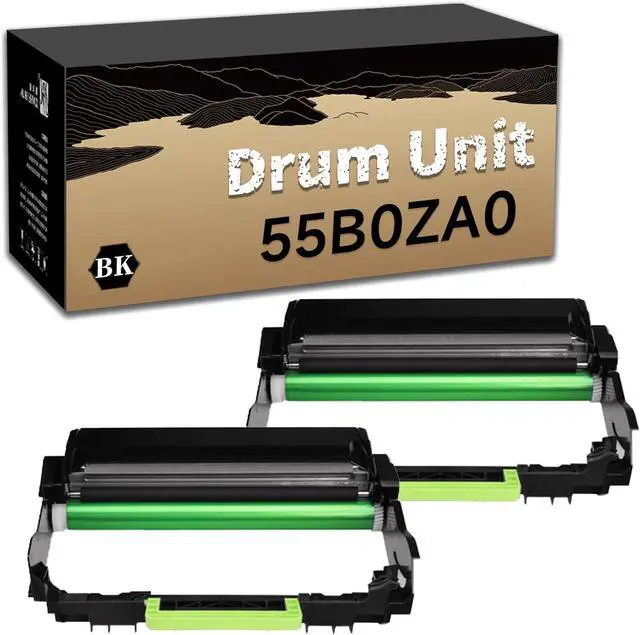 Main image of Compatible for 55B0ZA0 Drum Unit Replacement for Lexmark B3340dw MS331dn B3442dw MS431dn Printer 2 Pack