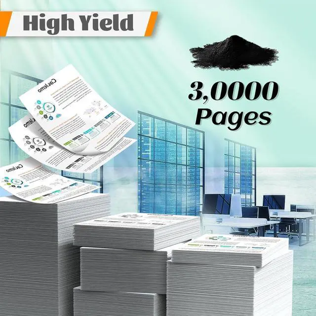 Alt view image 3 of 7 - Compatible for 55B0ZA0 Drum Unit Replacement for Lexmark B3340dw MS331dn B3442dw MS431dn Printer 2 Pack