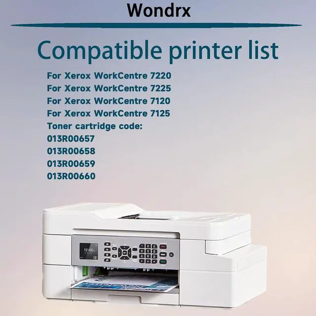 Alt view image 2 of 7 - WC7120 Drum Unit (with chip) 7220 Compatible for Xerox WorkCentre 7220 7225 7120 7125 High Yield 60000 Pages Convenient to Install Eco-Friendly (Magenta 1Pack)