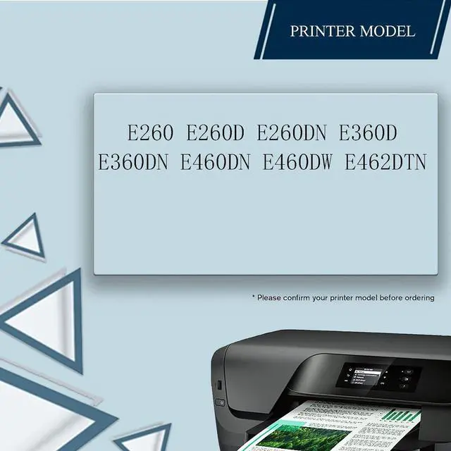 Alt view image 2 of 7 - Drum Unit, Suitable for Lexmark E260 E260D E260DN E360D E360DN E460DN E460DW E462DTN Printer Black Imaging Unit Photoconductor Drum