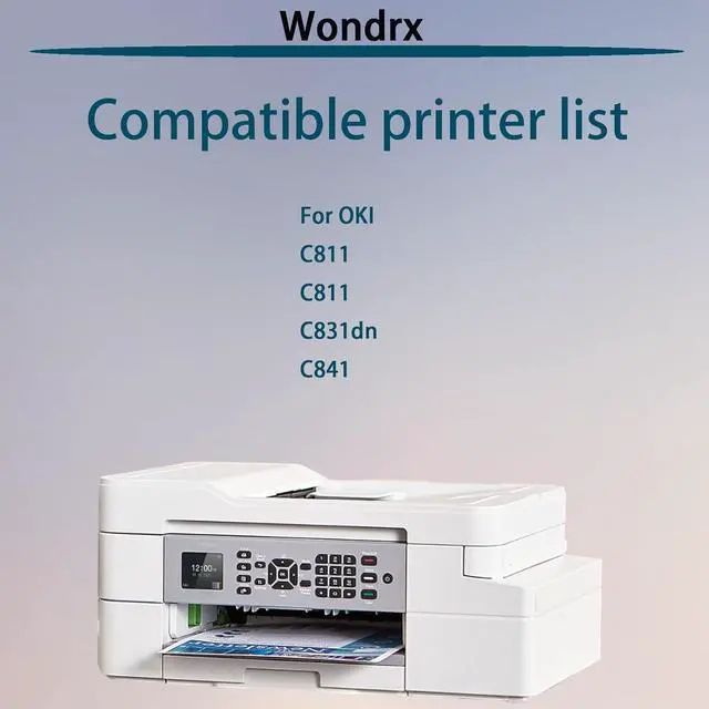 Alt view image 2 of 7 - Compatible C831 Drum Unit (with chip) for OKI C811 C811 C831dn C841 High Yield 31000 Pages Convenient to Install Eco-Friendly (Black 2Pack)
