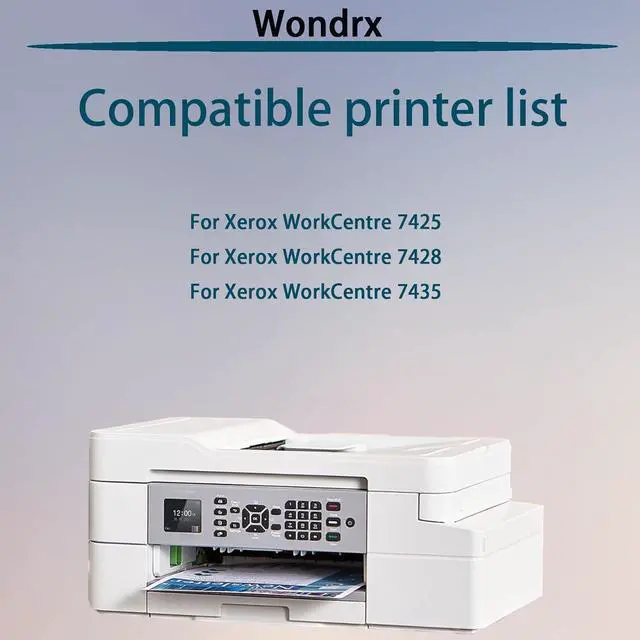Alt view image 2 of 7 - WC7425 Drum Unit (with chip) for Xerox 013R00647 Drum Unit Compatible for Xerox WorkCentre 7425 7428 7435 High Yield 100000 Pages Convenient to Install Eco-Friendly (C/M/Y/K 1Set)