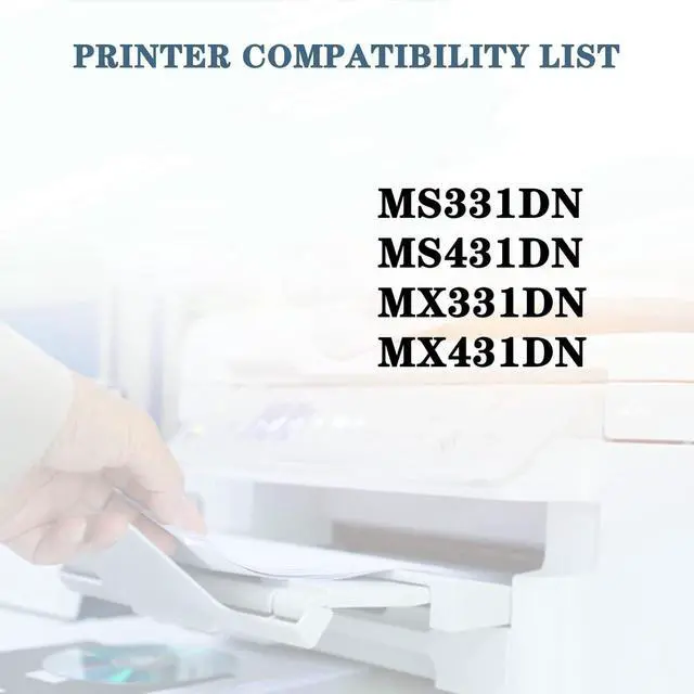 Alt view image 2 of 7 - MS331 Compatible 55B0ZA0 Black Drum Unit for Lexmark MS331DN MS431DN MX331DN MX431DN Printer, High Yield 40,000Pages 1Pack