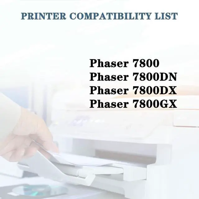 Alt view image 2 of 7 - Compatible for Xerox 106R01582 Black/Color Imaging Unit, Large Capacity Work with Phaser 7800 7800DN 7800DX 7800GX Printer, High Yield 80000Pages Cyan