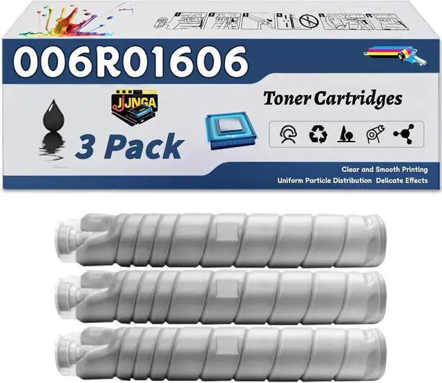 Main image of Work for Xerox WorkCentre 5945 5945i 5955 5955i Printers, Replacement for Xerox 006R01606 Toner Cartridges, Capacity of 30000 Pages (3 Pack Black)