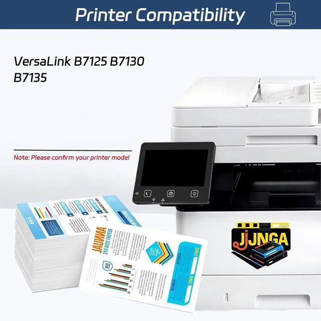 Alt view image 2 of 7 - Work for Xerox VersaLink B7125 B7130 B7135 Printers, Replacement for Xerox 006R01818 Toner Cartridges, Capacity of 34300 Pages (1 Pack Black)