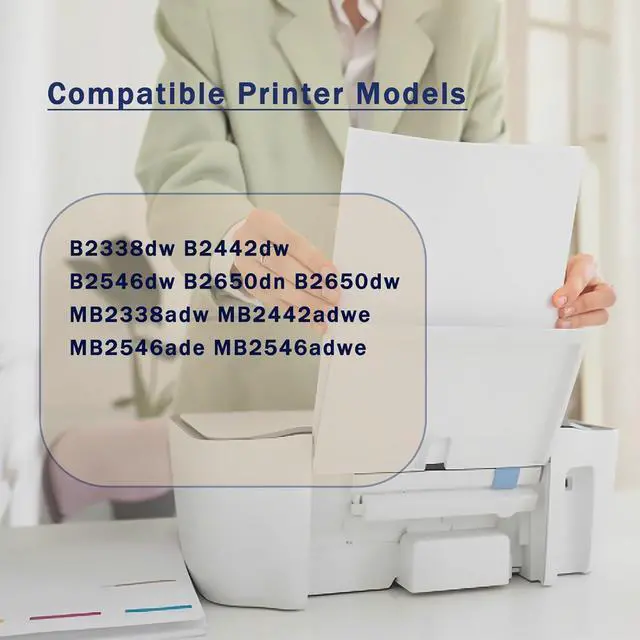 Alt view image 2 of 7 - B231000 Toner Cartridges Compatible for Lexmark B2338dw B2442dw B2546dw B2650dn B2650dw MB2338adw MB2442adwe MB2546ade MB2546adwe Printer, Print Up to 4000 Pages, Bright Colors (3 Pack Black)