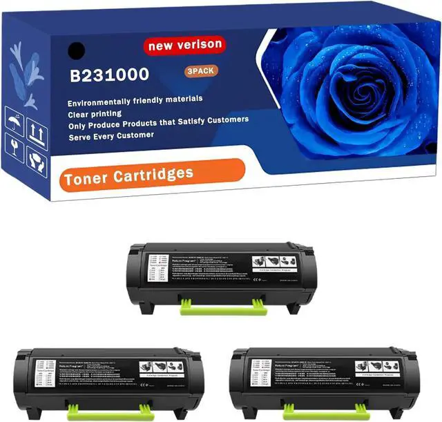 Main image of B231000 Toner Cartridges Compatible for Lexmark B2338dw B2442dw B2546dw B2650dn B2650dw MB2338adw MB2442adwe MB2546ade MB2546adwe Printer, Print Up to 4000 Pages, Bright Colors (3 Pack Black)
