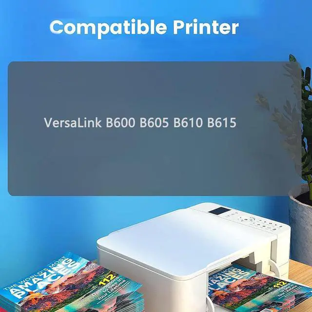 Alt view image 2 of 5 - B600 Toner Cartridge Compatible for Xerox 106R03944 Replacement with VersaLink B600 B605 B610 B615 Printer, High Yield 46700 Pages,Black-1 Pack