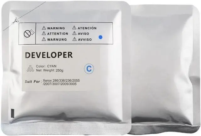 Main image of 1pcs Universal DC286 Developer Powder Compatible with 286 336 236 2055 2007 3007 2005 3005 Refill Printer Iron Powder(1pcs Cyan 250G)