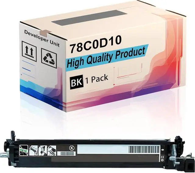 Main image of 78C0D10 Developer Unit Compatible for Lexmark C2325 C2425 C2535 C2240 MC2325 MC2425 MC2535 MC2640 XC2235 4240 Printers, High Yield 12500 Pages, Print More Pages (1 Pack Black)