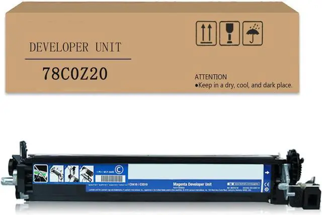 Main image of Developer Unit Compatible for Lexmark CS321 CS421 CS521 C5621 CX321 CX421 CX521 CX522 CX621 CX622 Printer,Developer Assembly Cyan
