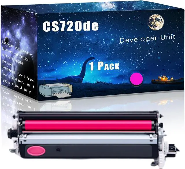 Main image of CS720de Developer Unit Compatible for Lexmark C4150 CS720de CS720dte CS725de CS725dte Printers,with Chip Large Printing Demands (Magenta)