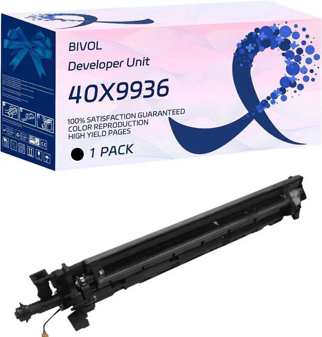 Main image of 40X9936 Developer Unit Compatible for Lexmark MS911de MX910de MX911dte MX912dxe XM9155 XM9165 Printers, with Chip, High Yield 50000 Pages, Vivid Colors (1 Pack Black)