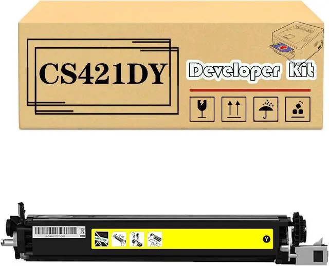 Main image of CS421DK CS421DC CS421DM CS421DY Developer Kit Compatible for Lexmark CS421dn CS521dn CS622de CX421adn CX522ade CX622ade CX625adhe Printers Yellow*1