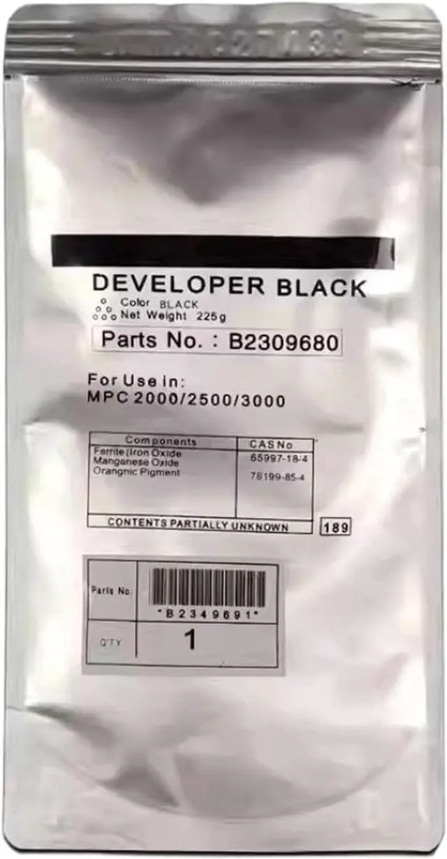 Main image of 4X225G Color Developer Compatible with MP C300 C300SR C305 C400 C400SR C401 C401SR C230 C230SR C240 C240SR LD130C LD140C(BK)