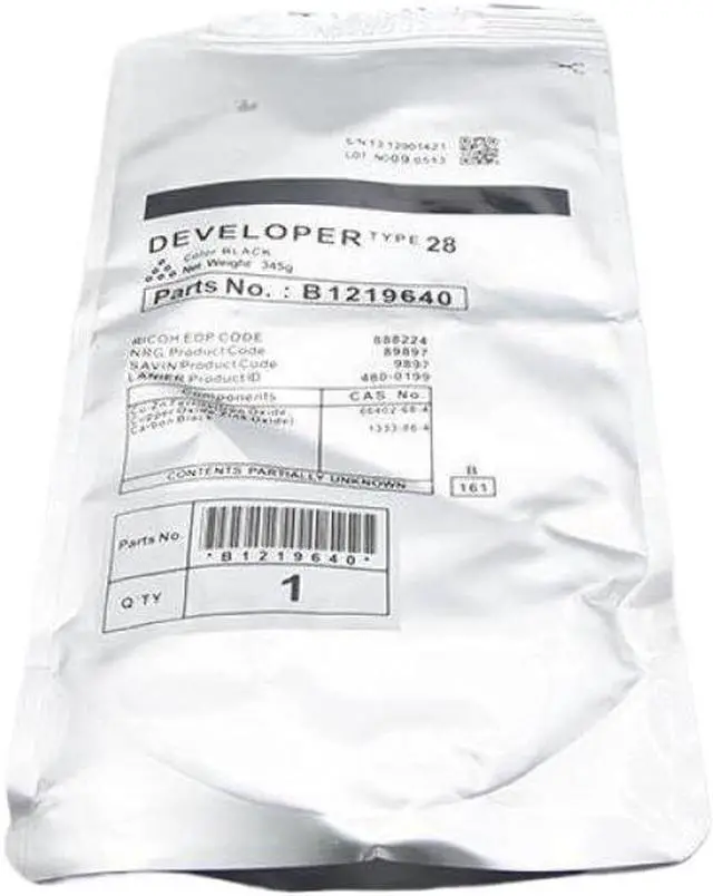 Alt view image 3 of 3 - 1PC Type 28 B1219640 B1219645 Black Compatible Developer for AF2015 2016 2018 2020 3025 3030 MP1600 2000 2500 Developer 345g
