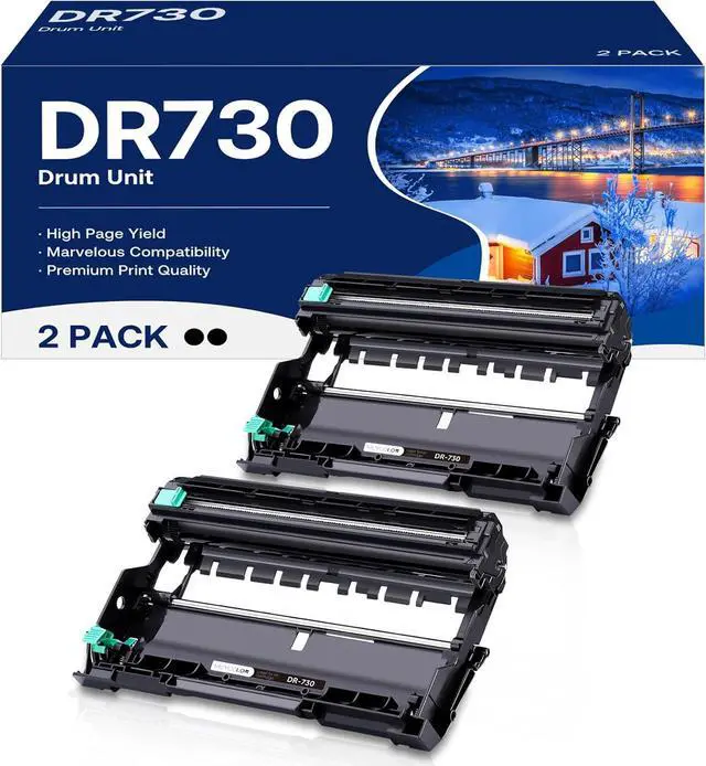 Main image of Compatible DR730 Drum Unit Replacement for Brother DR-730 DR 730 to Use with MFC-L2710DW MFC-L2750DW HL-L2395DW HL-L2370DW HL-L2350DW HL-L2390DW DCP-L2550DW Printer (2 Pack, NOT Toner)