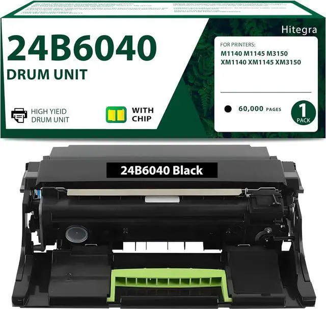 Main image of 24B6040 Drum Unit 1-Pack Replacement for Lexmark 24B6040 Imaging Unit Compatible with M1140 M1145 M3150 XM1140 XM1145 XM3150 Printer Imaging Cartridge (No Toner)