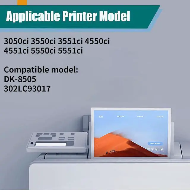 Alt view image 2 of 7 - DK-8505 DK8505 Drum Unit Compatible for Kyocera 302LC93017Work for Kyocera TASKalfa 3050ci 3550ci 3551ci 4550ci 4551ci 5550ci 5551ci Printer, High Yield 90000 Pages (1Black)