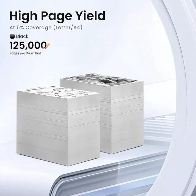 Alt view image 3 of 7 - GREENBOX (NO Toner Replacement 013R00662 High-Yield Drum Unit Compatible for Xerox WorkCentre 7525 7530 7535 7545 7556 7830 7835 7845 7855 7970 EC7836 EC7856 Printer (125,000 Pages, 1 Black)