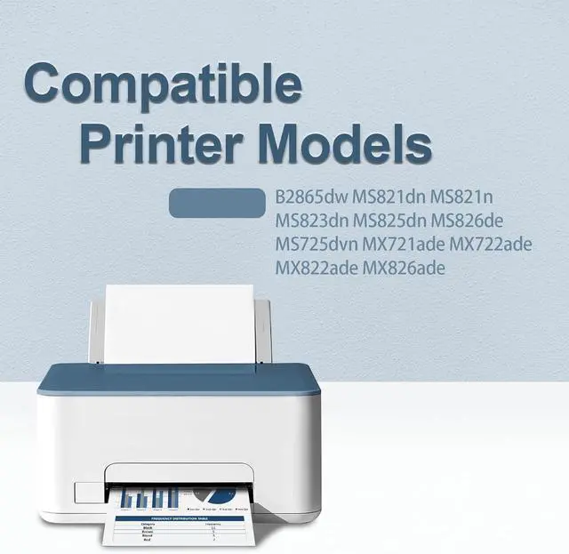 Alt view image 2 of 7 - 58D0Z00 Imaging Unit Black with Chip Compatible with Lexmark 58D0Z00 Drum Unit Black B2865dw MS821dn MS821n MS823dn MS825dn MS826de MS725dvn MX721ade MX722ade MX822ade MX826ade Printers(1Pack )