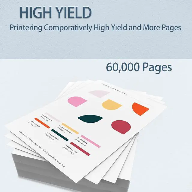 Alt view image 3 of 7 - B2360 Black Drum Unit 331-9810 331-9811 Replacement for Dell KVK63 Imaging Unit B2360d B2360dn B3460dn B3465dn B3465dnf S2830dn S2830 Printer(1-Pack)