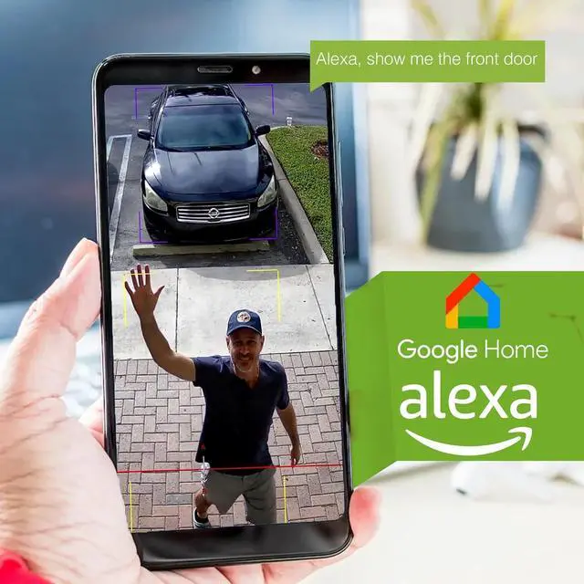 Alt view image 6 of 7 - Remo+ DoorCam 3 Over-The-Door Wireless Security Camera, 3-Day Rolling Video Storage with No Subscription, 1080p Video, Night Vision, 2-Way Talk, AI with Human Detection & Alexa Compatibility