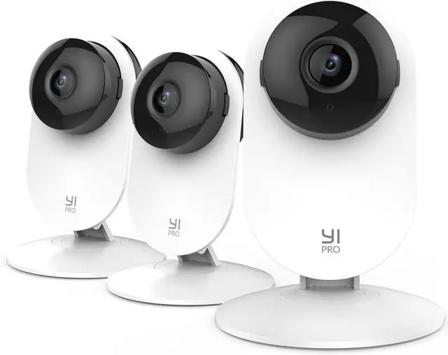 Main image of YI Pro 2K 3PC Home Security Camera, 2.4GHz Indoor Cameras for Home Security with Person, Vehicle, Animal Smart Detection, Phone App for Baby, Pet, Dog Monitoring, Works with Alexa and Google Assistant