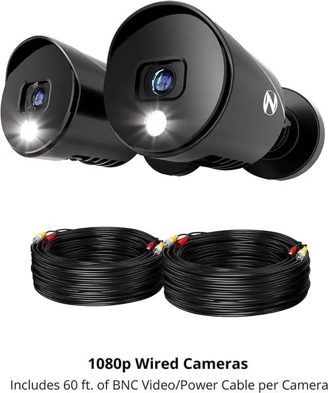 Alt view image 6 of 6 - Night Owl Wired 1080p HD Indoor/Outdoor Add On Spotlight Cameras (2-Pack) (Requires Compatible DVR - Sold Separately)