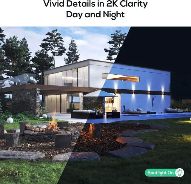 Alt view image 4 of 7 - Kittyhok PT Solar Camera Security Outdoor | 2K FHD Security Camera Wireless Outdoor, Solar Battery Powered, Color Night Vision, Smart Detection, IP66 Weatherproof, Local Recording for Home Security