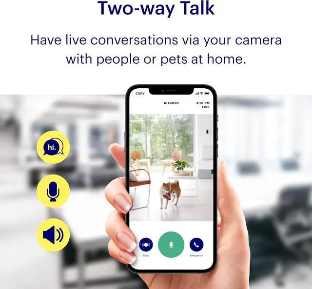 Alt view image 3 of 7 - View Indoor Home Security Camera 1080p HD WiFi IP | 24/7 Watch Live Video, Motion Alerts, Two-Way Talk, Night Vision, 10x Zoom, Private Mode, Works with Alexa, Google Assistant and More