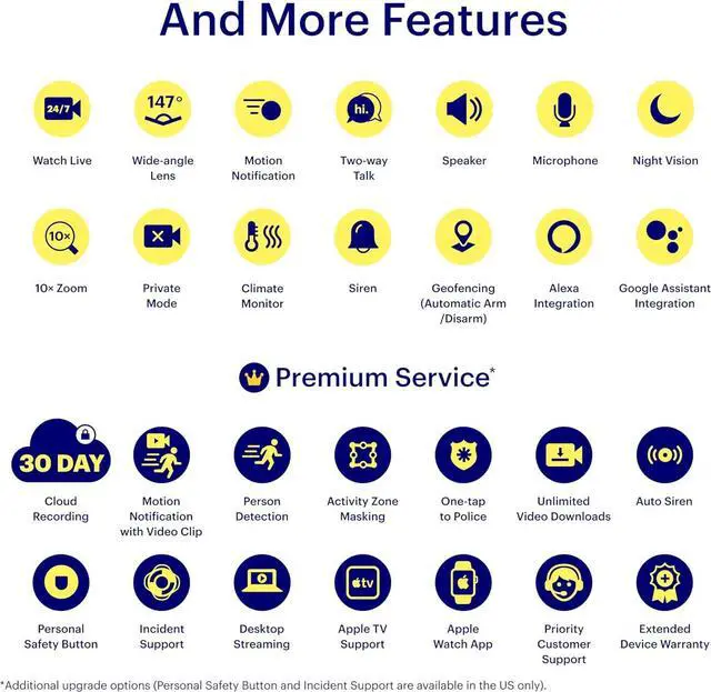 Alt view image 5 of 7 - Canary Pro Indoor Home Security Camera 1080p HD WiFi IP | 24/7 Watch Live Video, Siren, Climate Monitor, Motion Alerts, Two-Way Talk, Night Vision, 10x Zoom, Private Mode, Works with Alexa and More