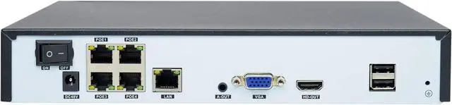 Alt view image 6 of 7 - PNI House IPMAX POE 3LR Video Surveillance kit, NVR with 4 POE Ports and 10 in Network, and 4 Cameras with IP 3MP, Outdoor, Power Over Ethernet